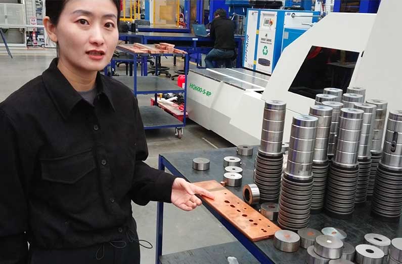 Copper cutting machine cu